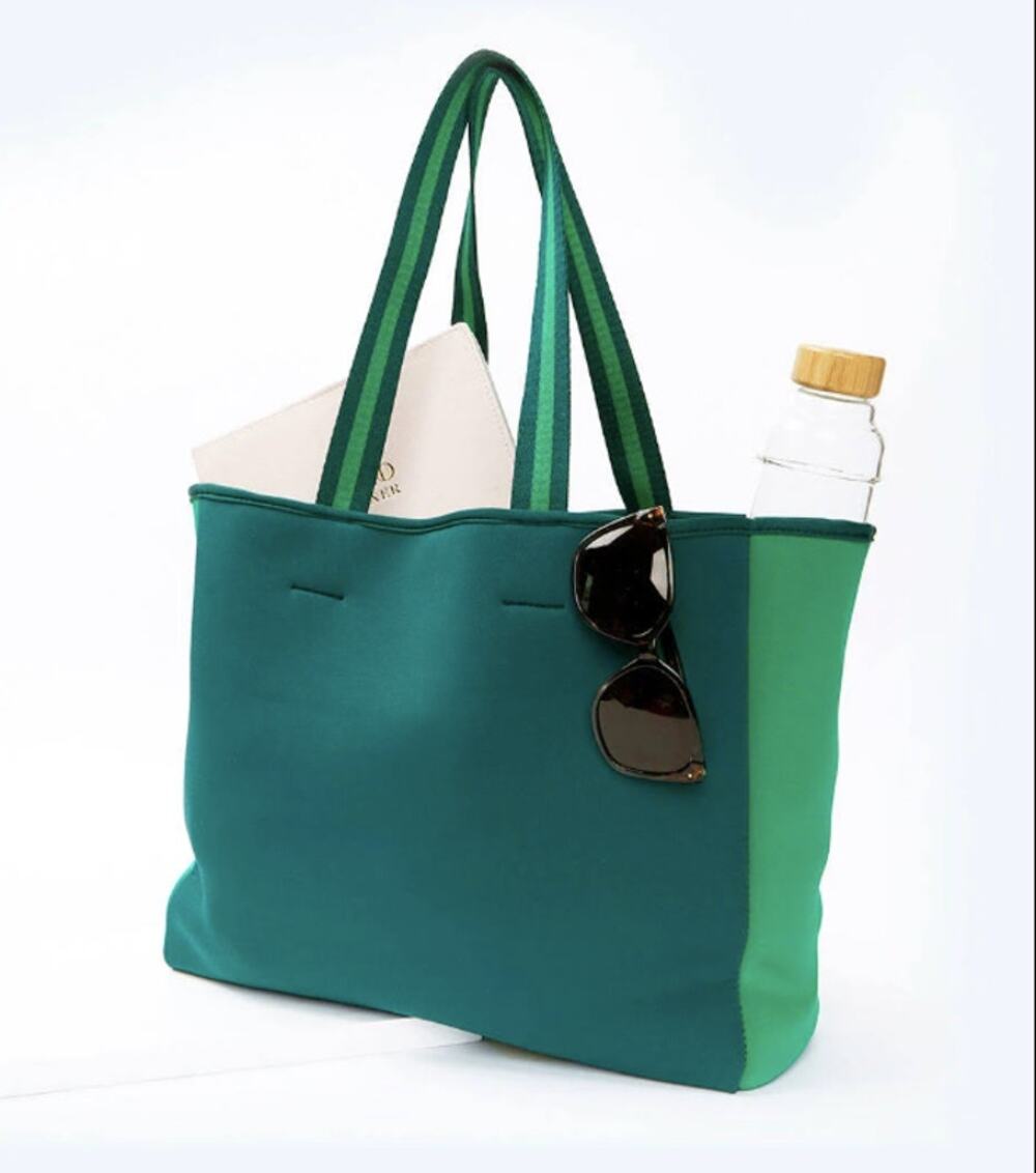 Summersalt The Perfect Beach Tote Seaglass Seaweed Blue Green Never Used